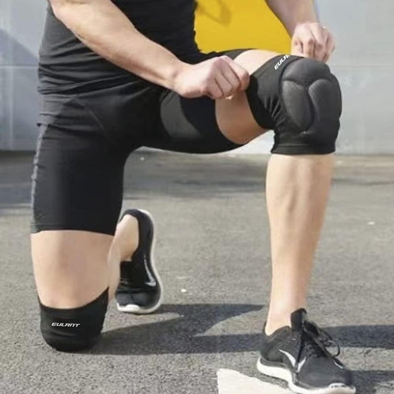 EULANT Knee Pads for Men Women, Collision Avoidance Knee Protector Sleeve, Kneepads with Thick EVA Foam Padding for Volleyball Basketball Wresting Gardening House Cleaning Construction Works L - Image 5